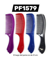 peine hacha plastico colores (paq c/20pz)