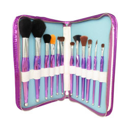 brochas set morado con 12pz