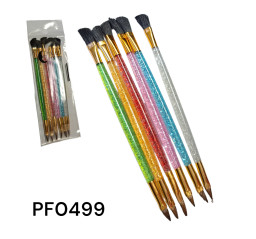 pincel set para labios y sombras 6 pzas.