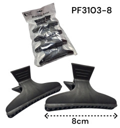 docena pinza para estilista 8cm negro