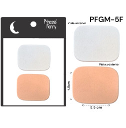 pro esponja cosmetica rectangular bicolor b.r.a