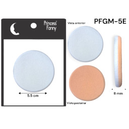 pro esponja cosmetica circular bicolor b.r