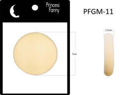 pro esponja cosmética circular beige b.r