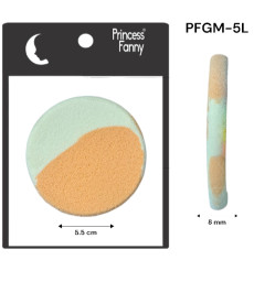 pro esponja cosmetica circulo bicolor