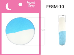 pro esponja cosmetica gruesa bicolor blue b.r