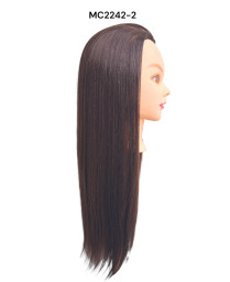 maniquie para peinados cabello castaño oscuro