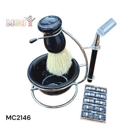 bledo set barberia tazon-brocha-soporte-