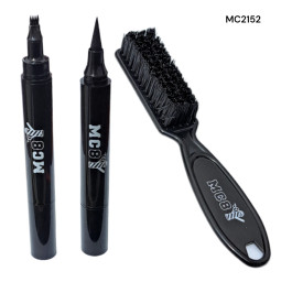 set para barba // boligrafo doble punta y peine