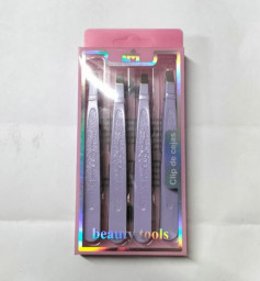 paq. con 4 pinzas para cejas