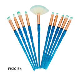 brochas set para maquillaje (10 pzs.) b.r.