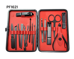 set de pedicure 16 pzas. rojo