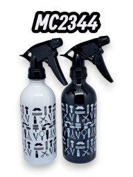 atomizador plastico blanco y negro