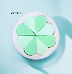 esponja diseño quesitos en flor con 8 piezas