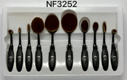 brochas set de 10 pcs.de maquillaje