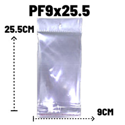 bolsa celofán a 9x25.5 b.r