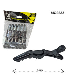 pinza negra para estilista tipo cocodrilo