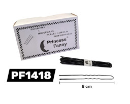 horquilla profesional 8cm negra c/500pz