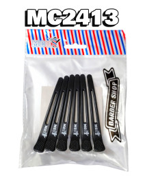paq con 6 picos de garza negros para estilista