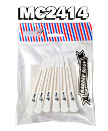 paq con 6 picos de garza blancos para estilista