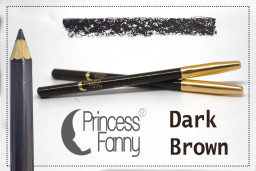 lapiz corto para cejas princess fanny dark brown