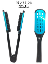 cepillo en pinza para alaciado, azul b.r